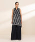 Women's Unstitched Lawn Embroidered Black 2 Piece Suit